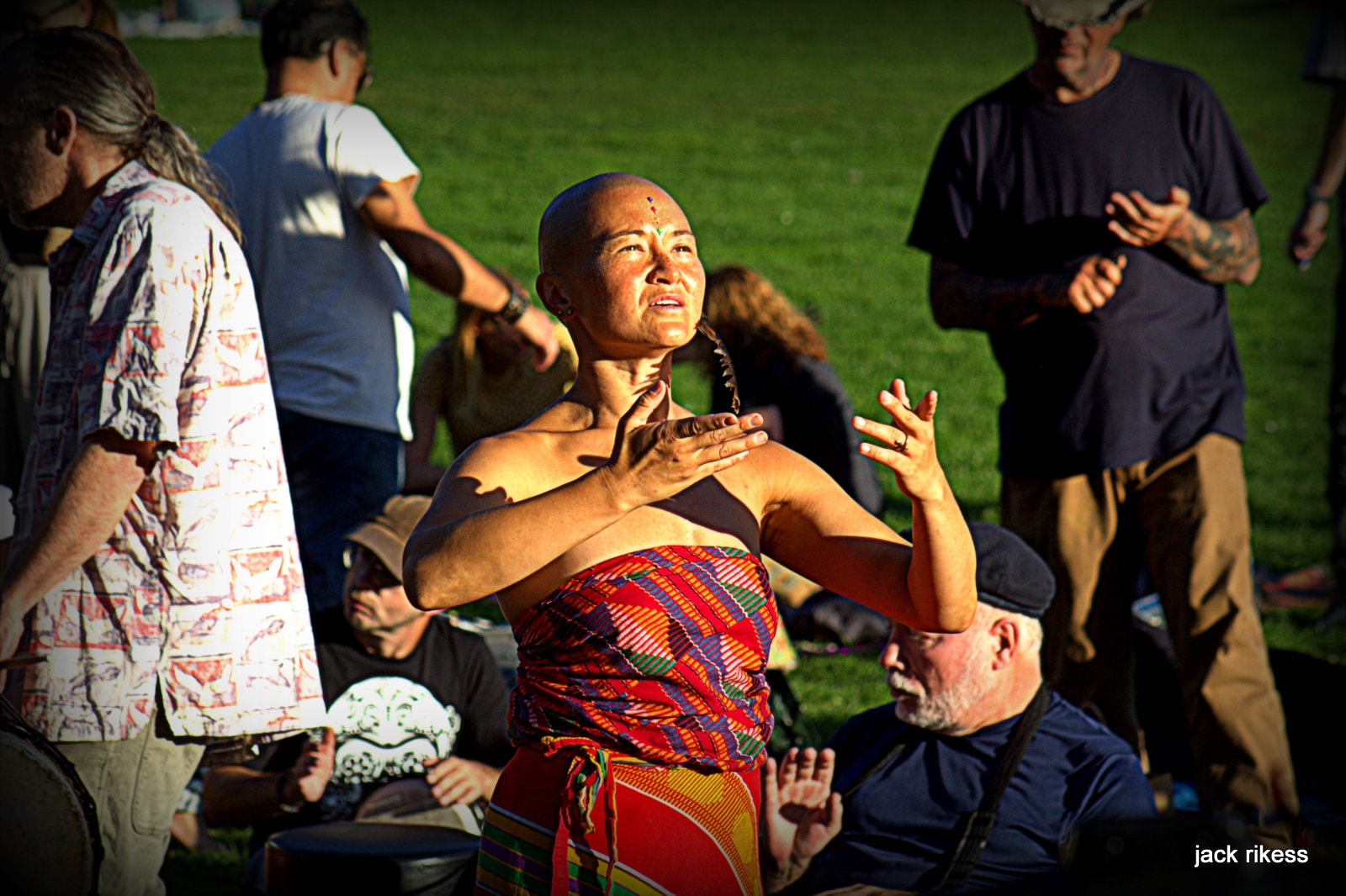 Drum Circle — djembe and didgeridoo players