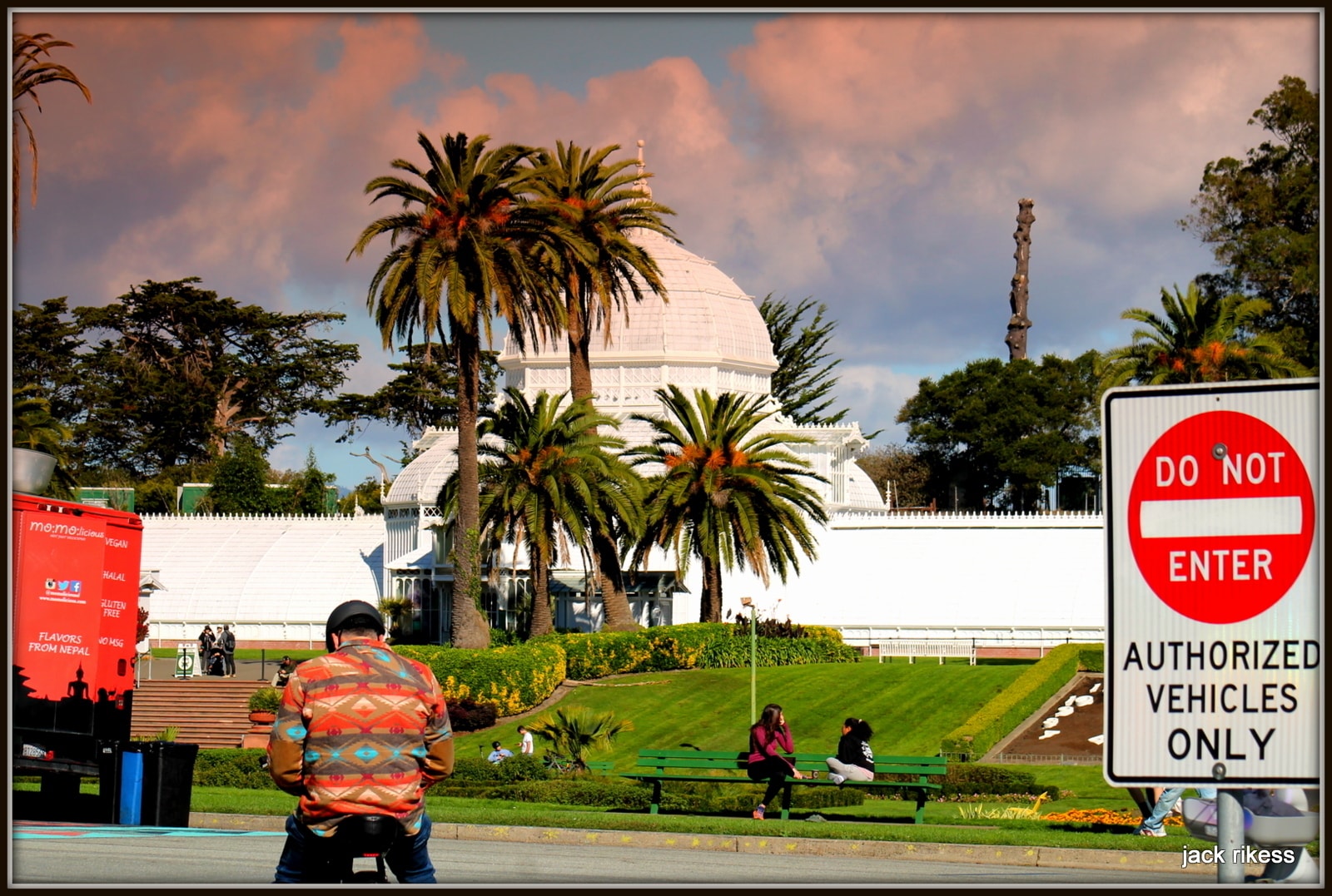 My Neighborhood — Conservatory of Flowers with Do Not Enter sign