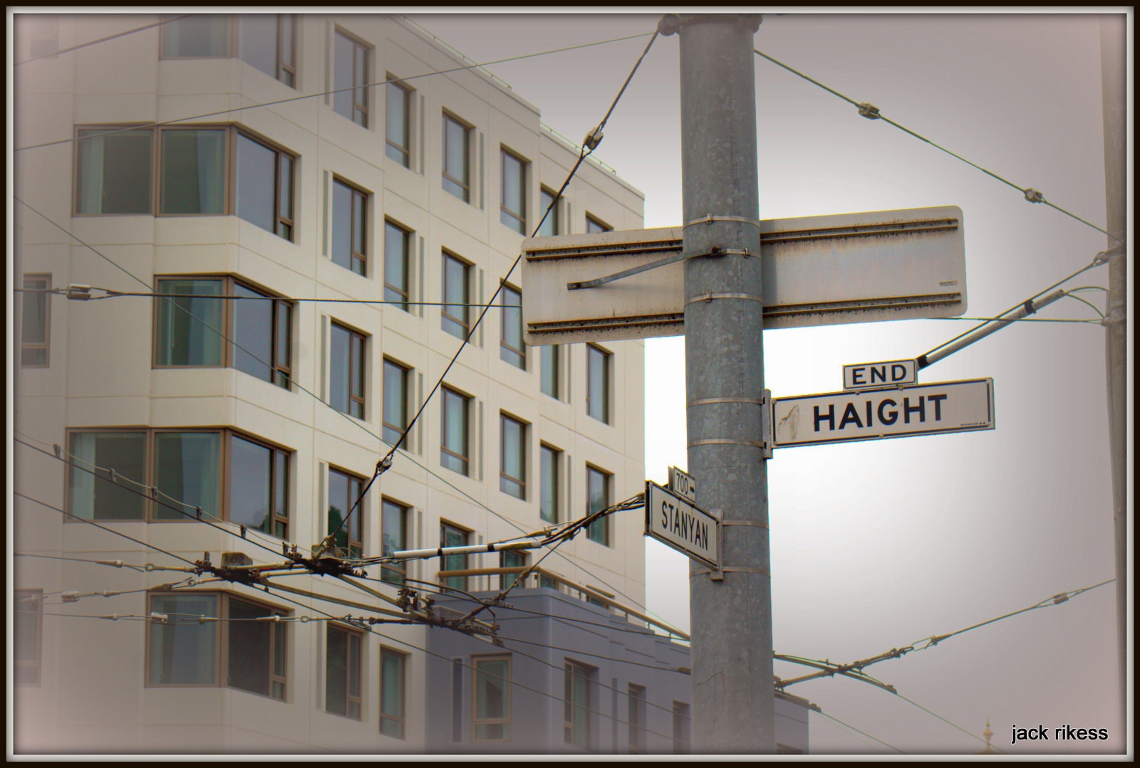 My Neighborhood — End of Haight and Stanyan street signs