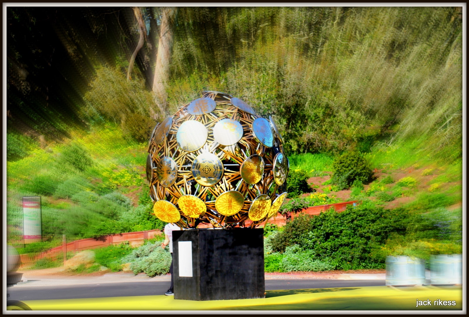 My Neighborhood — decorative spherical sculpture in Golden Gate Park