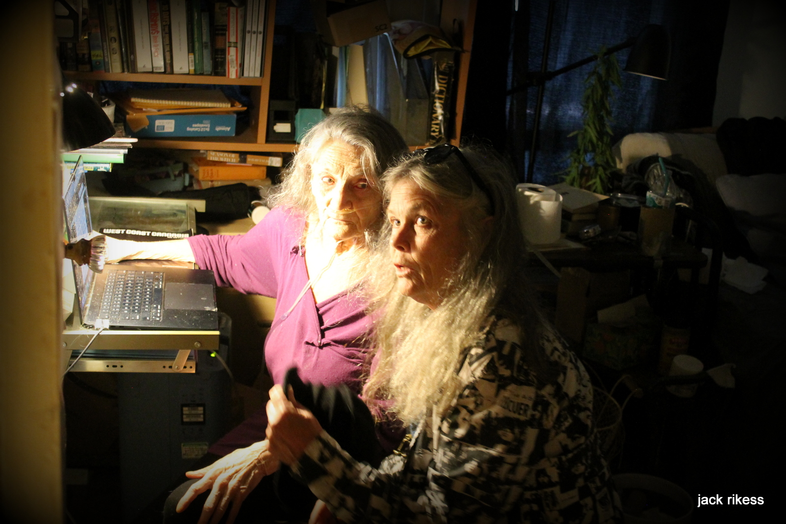 Pebbles — two women at the computer